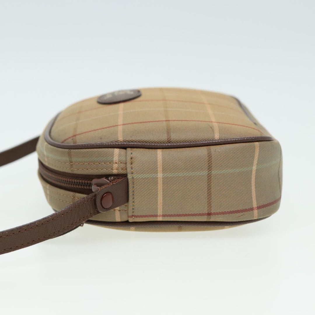 BurberrySs Nova Check Shoulder Bag Canvas Beige Auth ep4737