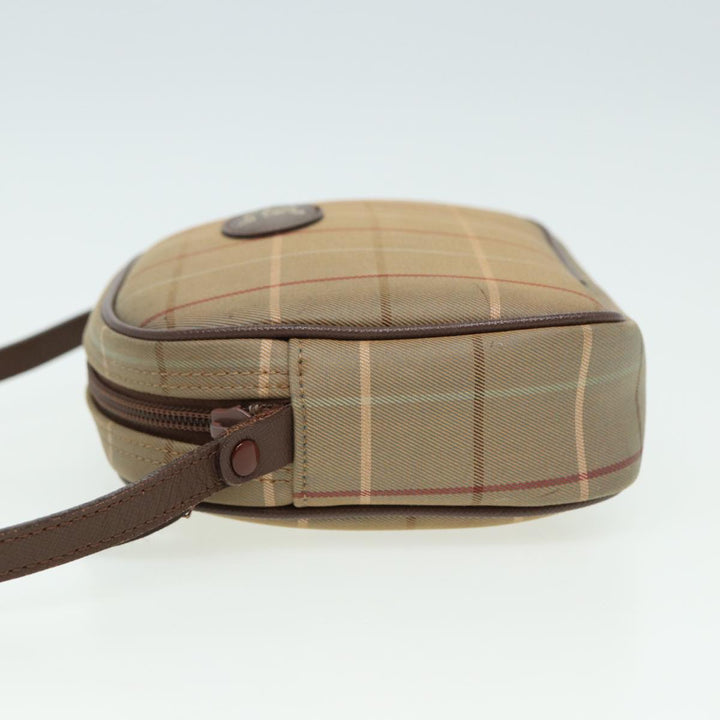BurberrySs Nova Check Shoulder Bag Canvas Beige Auth ep4737