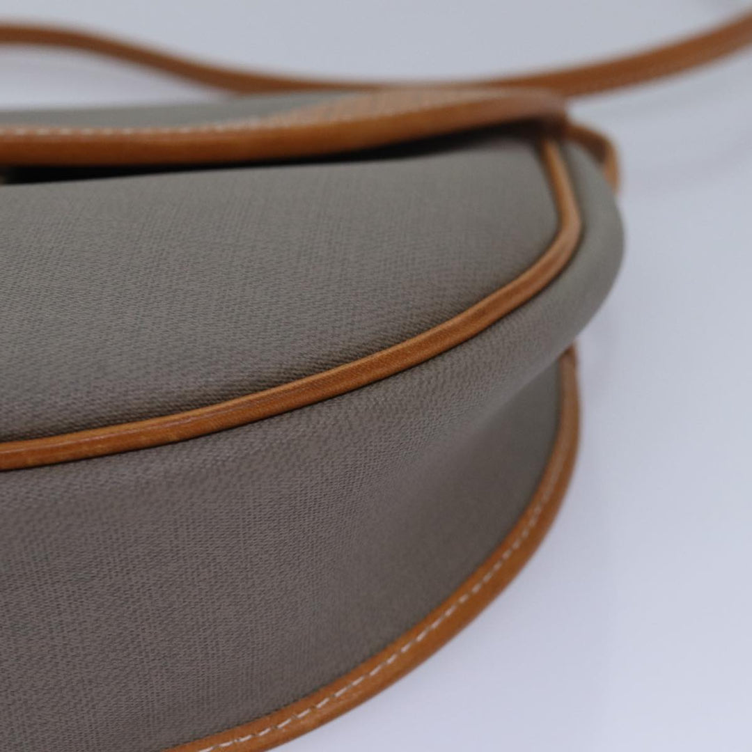 CHRISTIAN Dior Shoulder Bag PVC Gray Auth ep4807