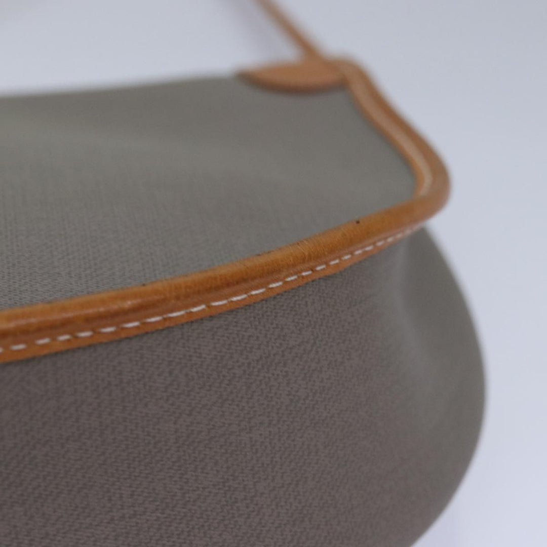 CHRISTIAN Dior Shoulder Bag PVC Gray Auth ep4807