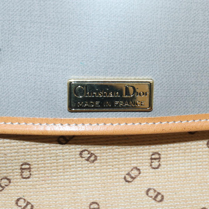 CHRISTIAN Top quality Dior Shoulder Bag PVC Gray Auth ep4807