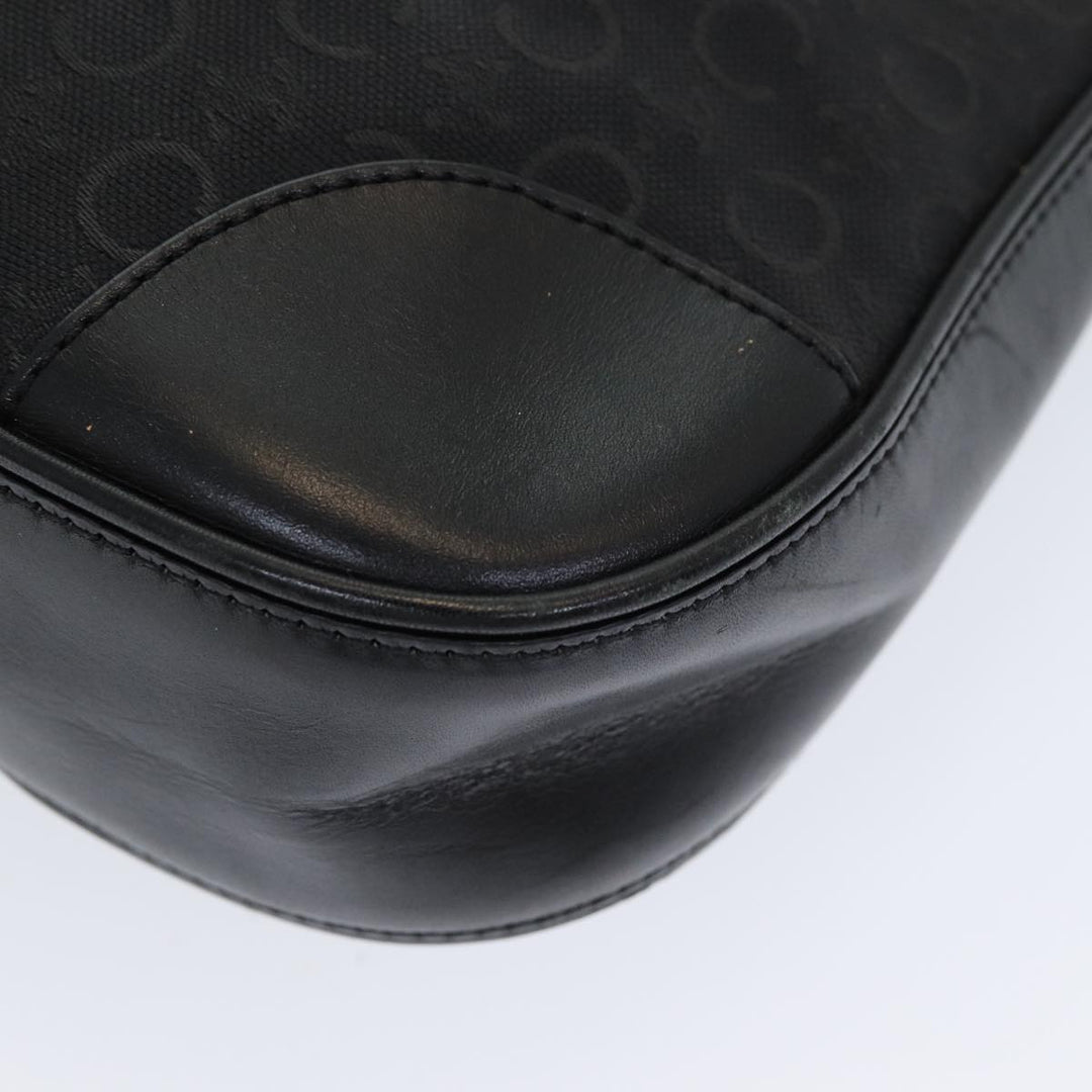 Celine C Macadam Canvas Shoulder Bag Black Auth ep4932
