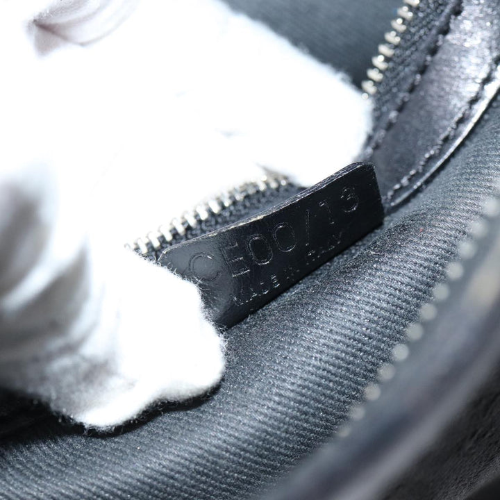 Celine C Macadam Canvas Shoulder Bag Black Auth ep4932