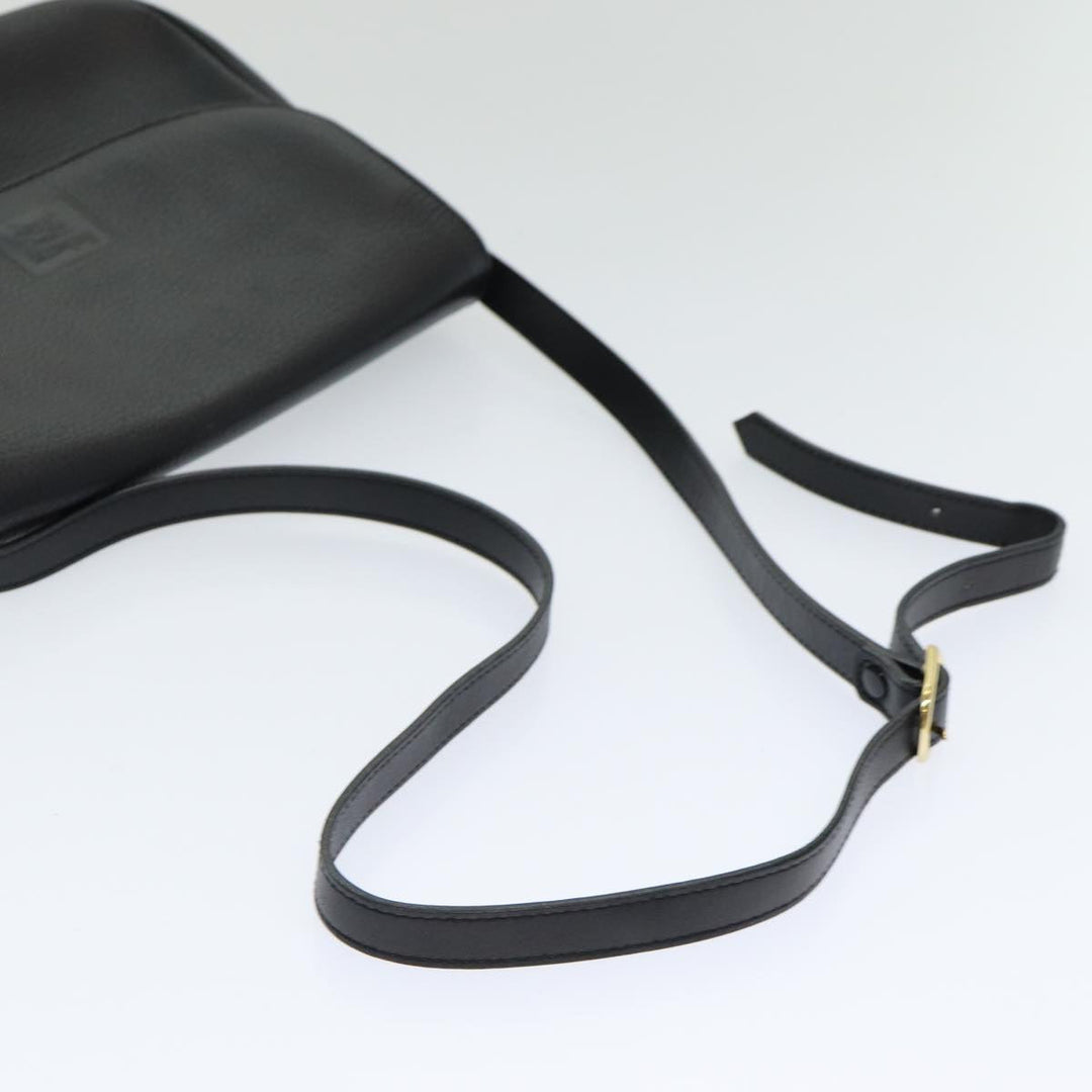 BurberrySs Shoulder Bag Leather Black Auth ep5024