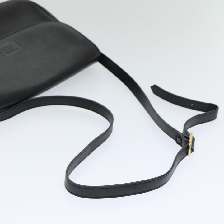 BurberrySs Shoulder Bag Leather Black Auth ep5024