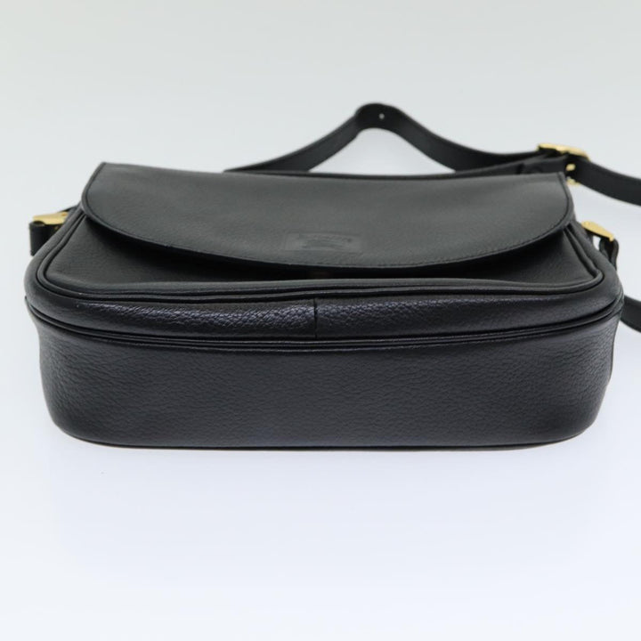 BurberrySs Shoulder Bag Leather Black Auth ep5024