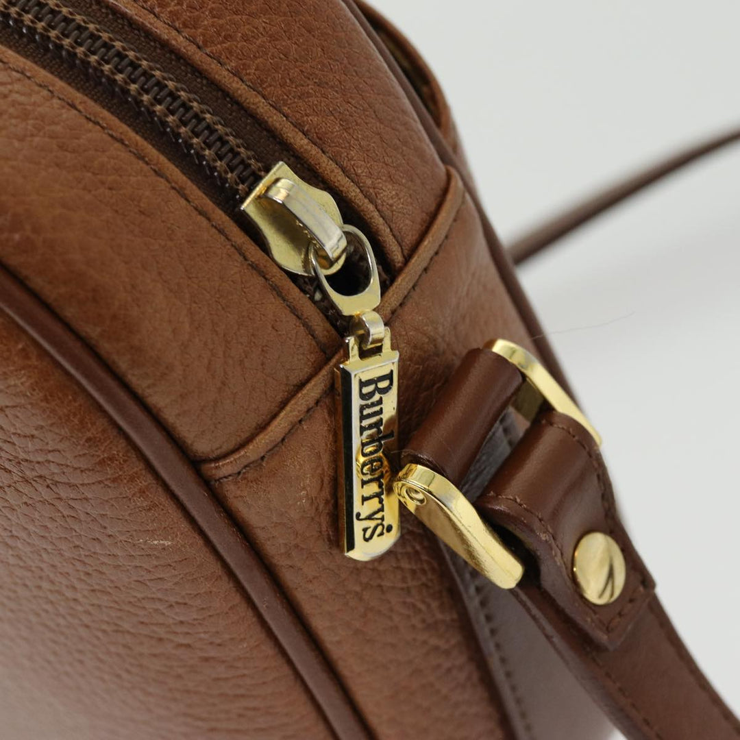 BurberrySs Shoulder Bag Leather Brown Auth ep5049
