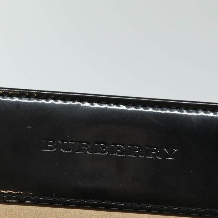 Burberry Nova Check Shoulder Bag Wool Beige Black Auth ep5128