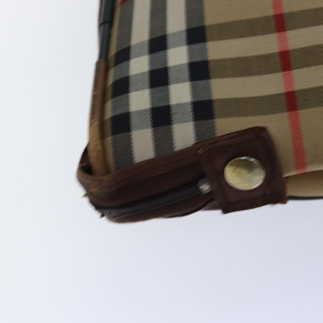 BurberrySs Nova Check Garment Cover Canvas Beige Brown Auth ep5154