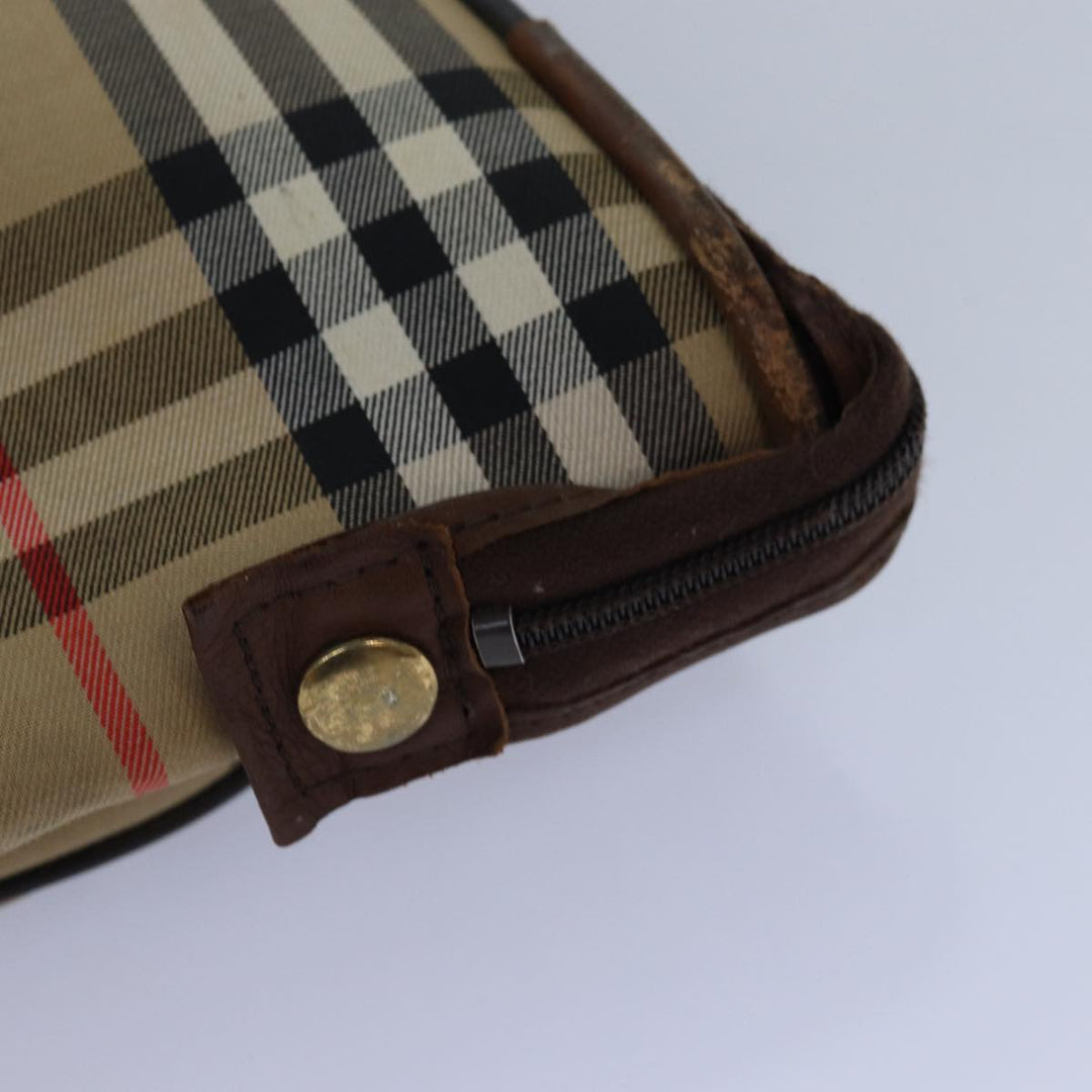 BurberrySs Nova Check Garment Cover Canvas Beige Brown Auth ep5154