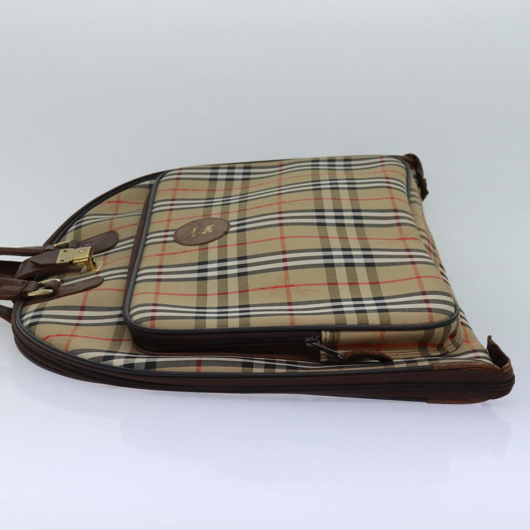 BurberrySs Nova Check Garment Cover Canvas Beige Brown Auth ep5154