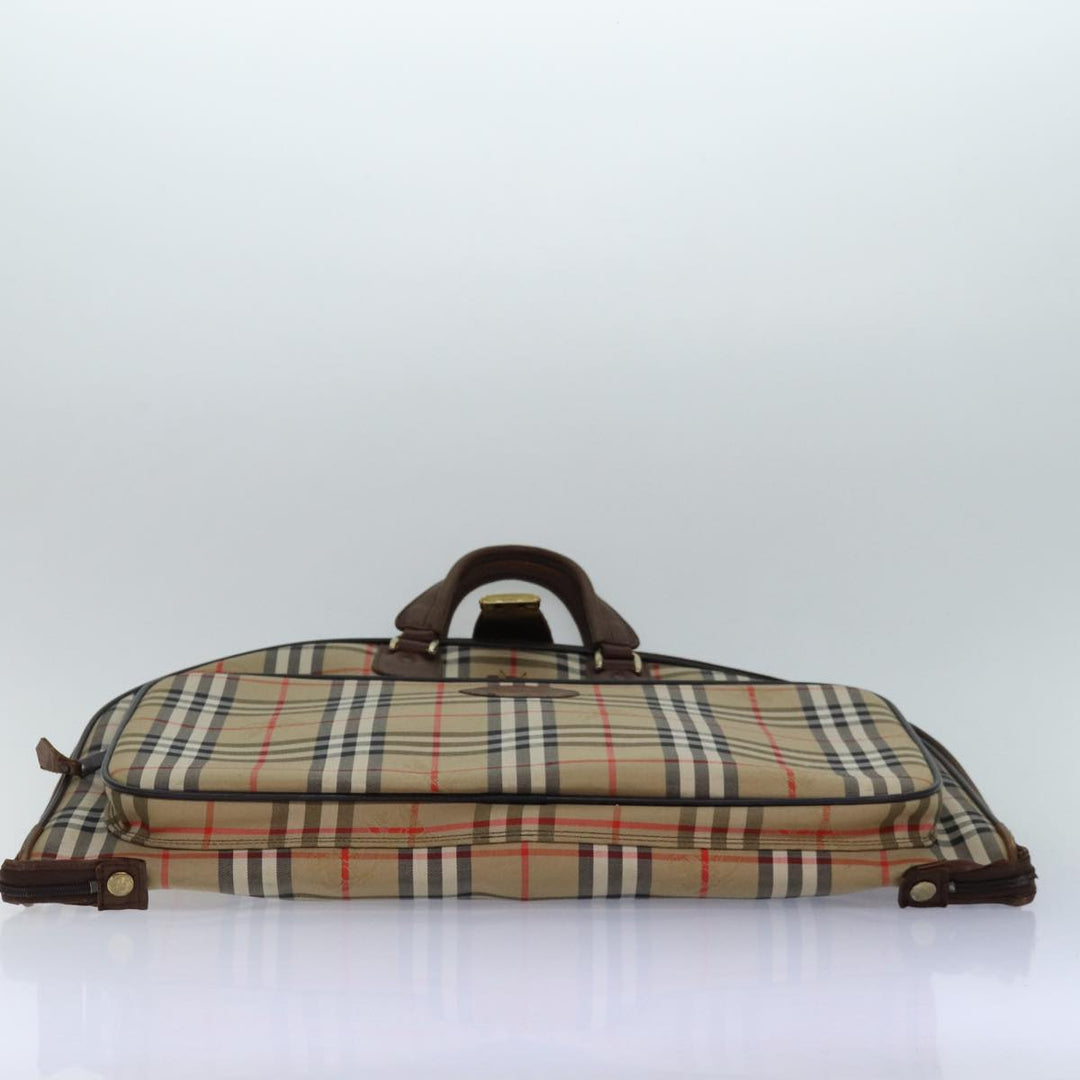BurberrySs Nova Check Garment Cover Canvas Beige Brown Auth ep5154