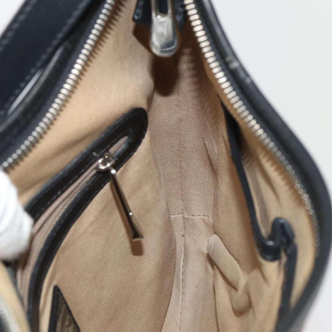 Burberry Nova Check Shoulder Bag PVC Beige Silver Auth ep5325