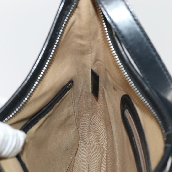 Burberry Nova Check Shoulder Bag PVC Beige Silver Auth ep5325