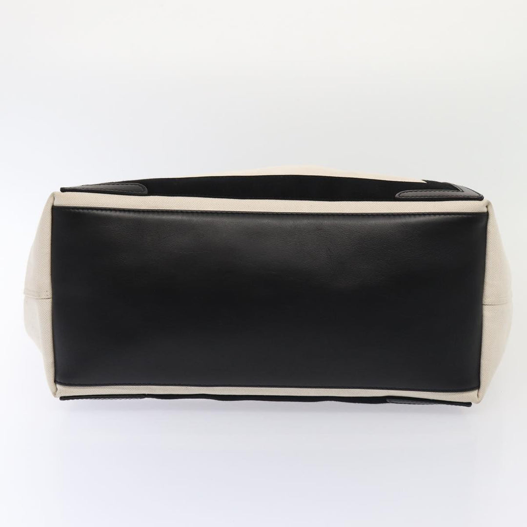 Top Quality Balenciaga Cabas Hand Bag Canvas Silver White Auth ep5384