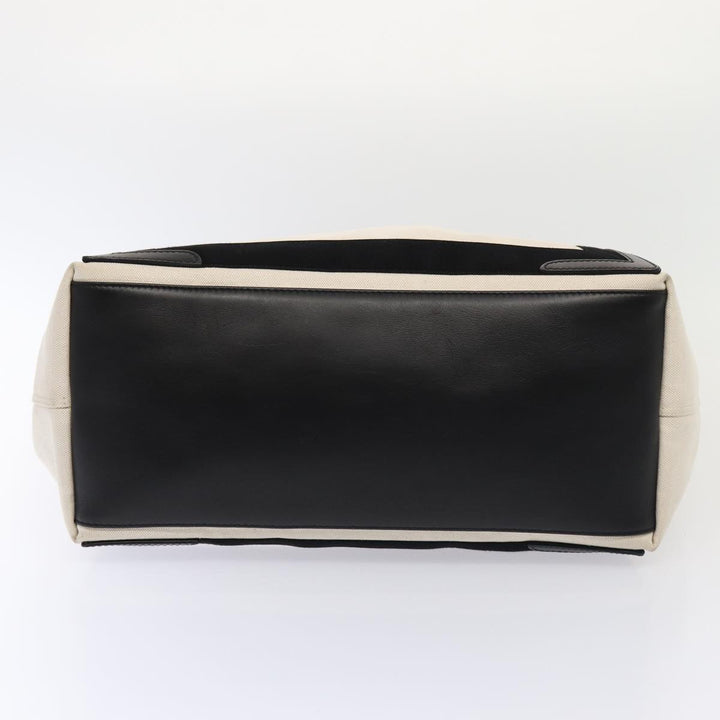 Top Quality Balenciaga Cabas Hand Bag Canvas Silver White Auth ep5384
