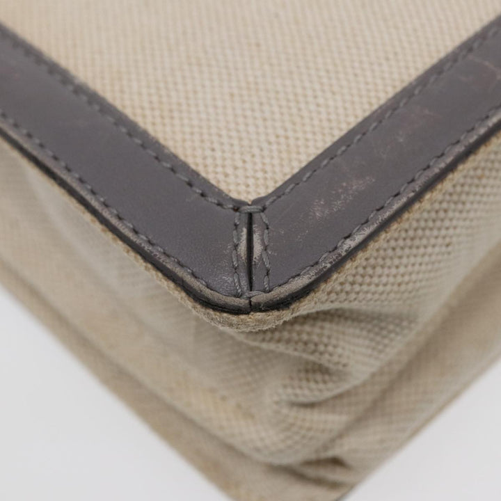 Top Quality Balenciaga Shoulder Bag Canvas Gray Beige Silver 390641 Auth ep5489
