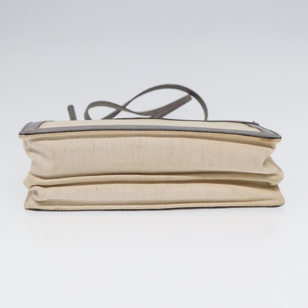 Top Quality Balenciaga Shoulder Bag Canvas Gray Beige Silver 390641 Auth ep5489