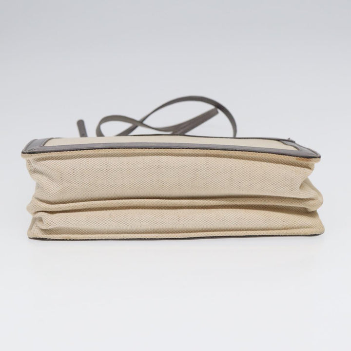 Top Quality Balenciaga Shoulder Bag Canvas Gray Beige Silver 390641 Auth ep5489