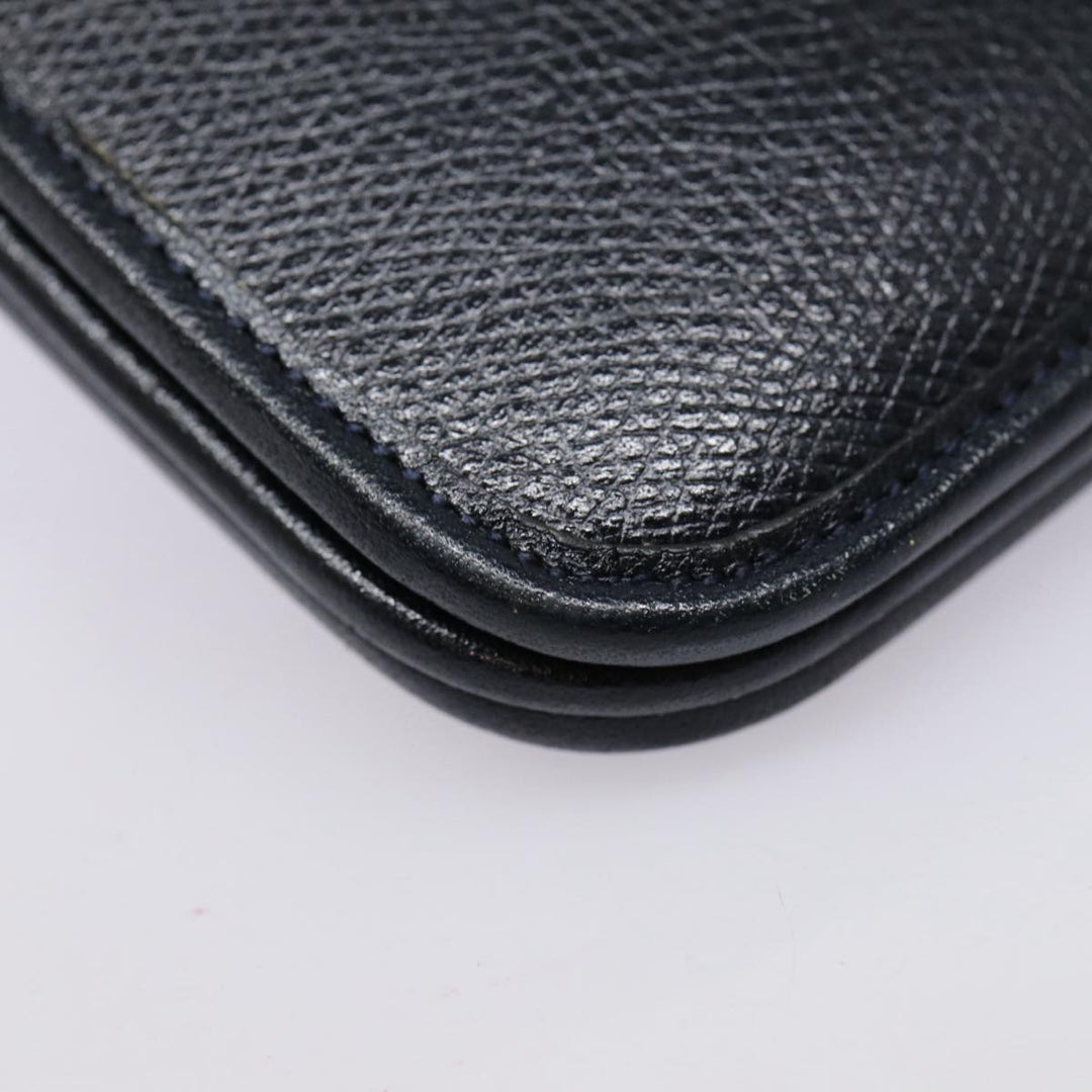 CHRISTIAN Top quality Dior Chain Shoulder Bag Leather Black Gold Auth ep5494