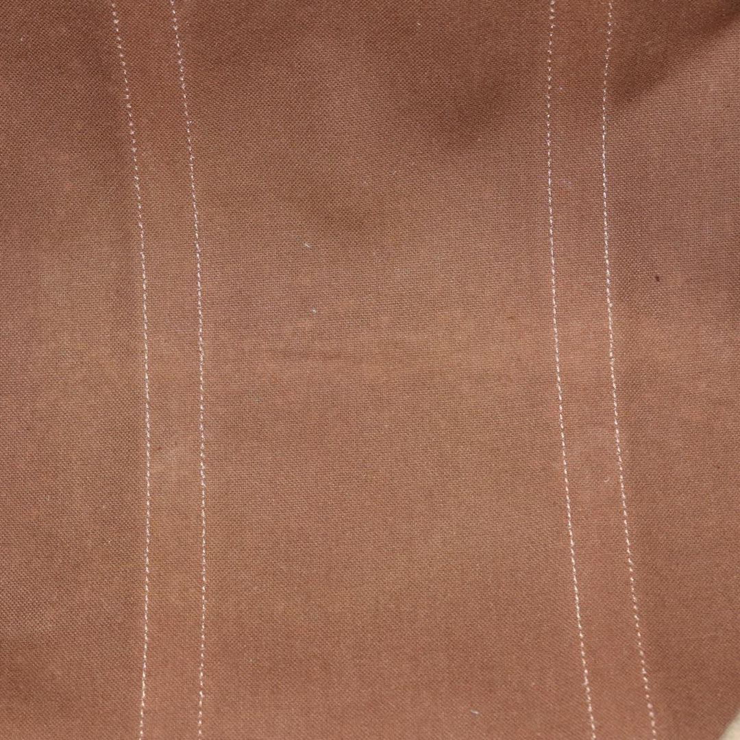 Celine Macadam Canvas Boston Bag PVC Leather Brown Gold Auth ep5535