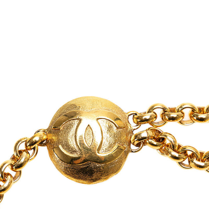 Top Quality Chanel Coco Mark Round Chain Belt Gold