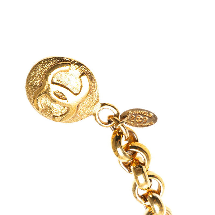 Top Quality Chanel Coco Mark Round Chain Belt Gold