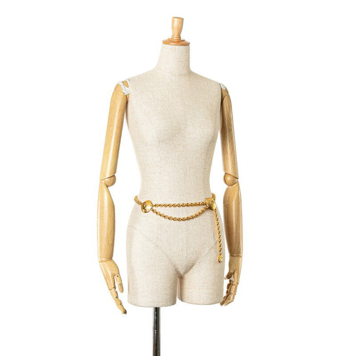 Top Quality Chanel Coco Mark Round Chain Belt Gold