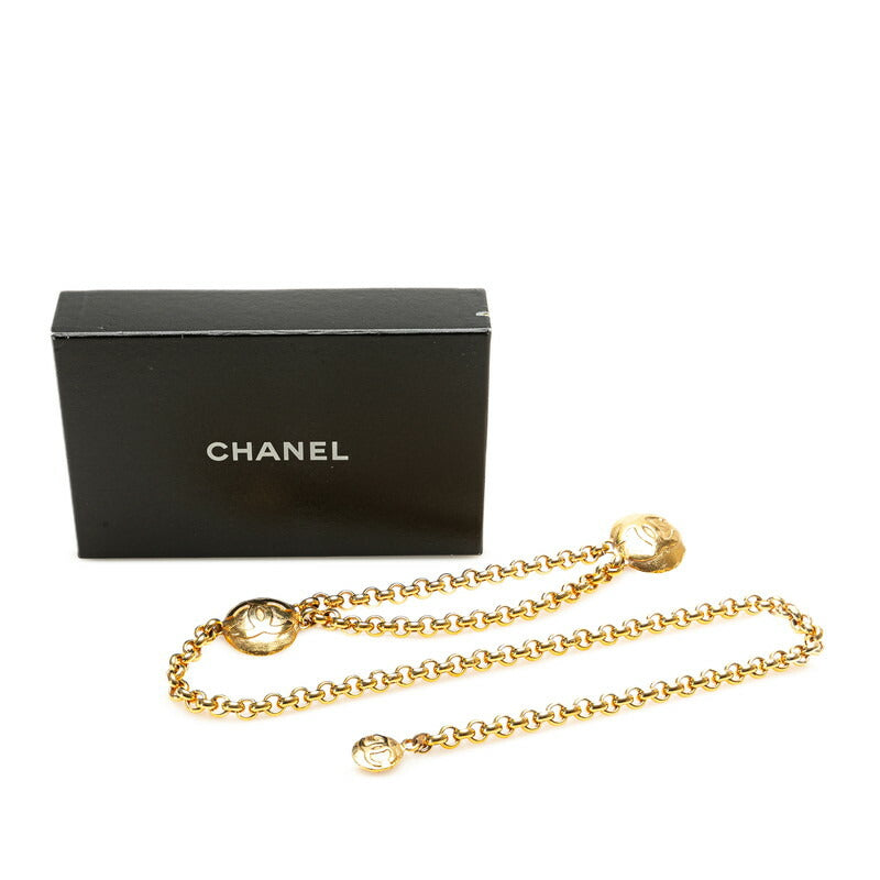 Top Quality Chanel Coco Mark Round Chain Belt Gold