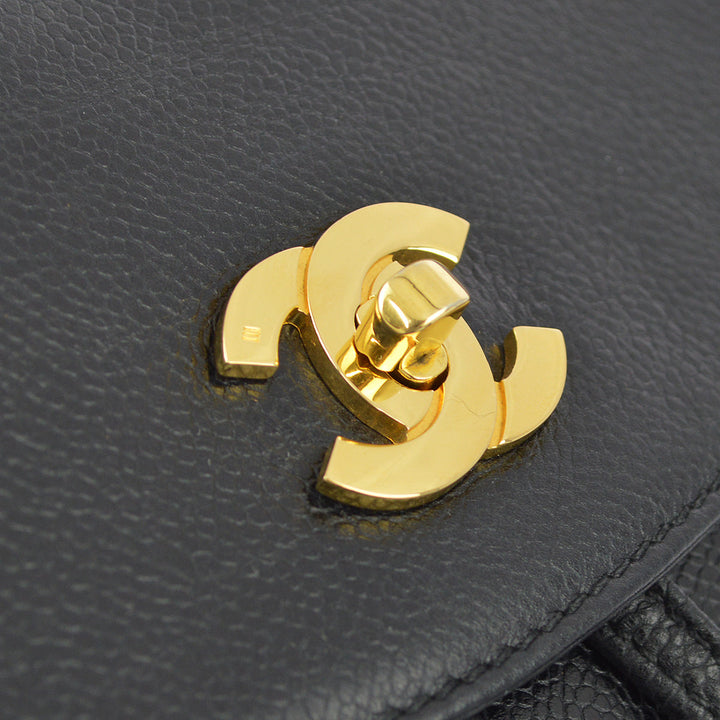 Top Quality Chanel Black Caviar Triple CC Backpack