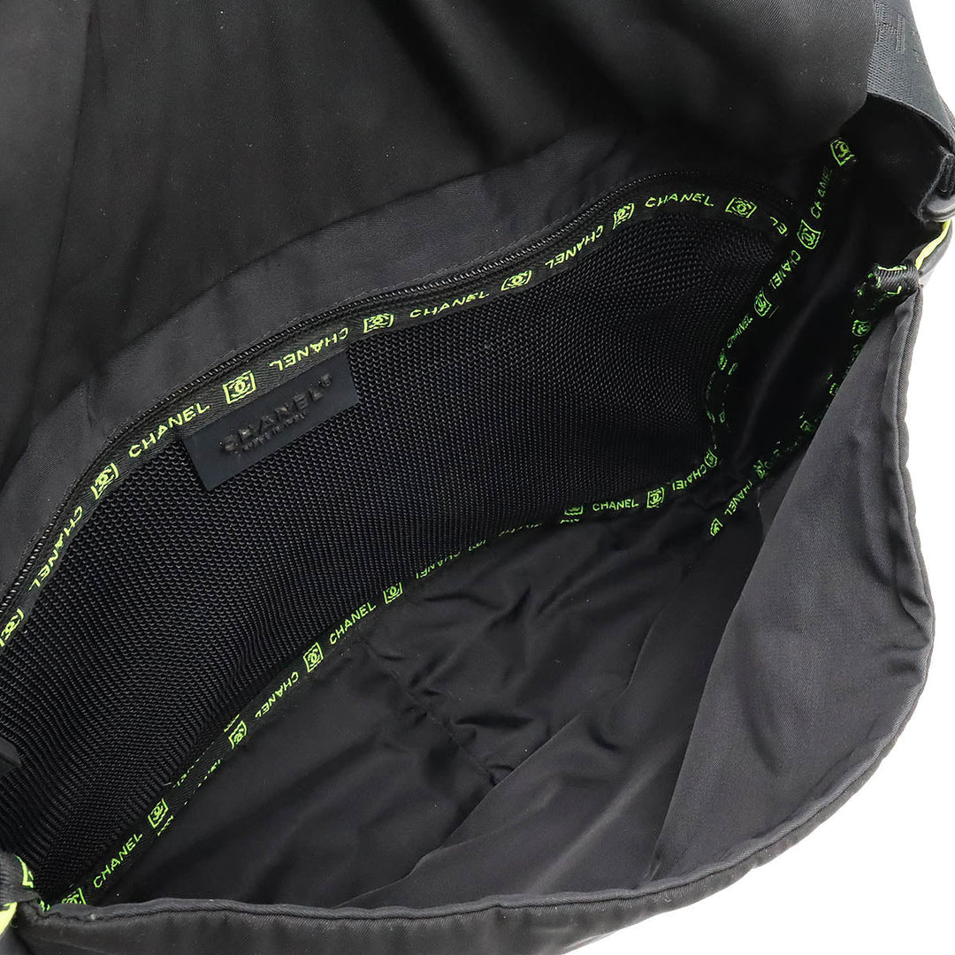 Top Quality Chanel Top Quality Chanel SPORTS LINE COCOMARK SHOLDER BAG NYLON LAVER BLACK BLACK NEON YELLOW A26709 BLUMIN BLUMIN SHOP