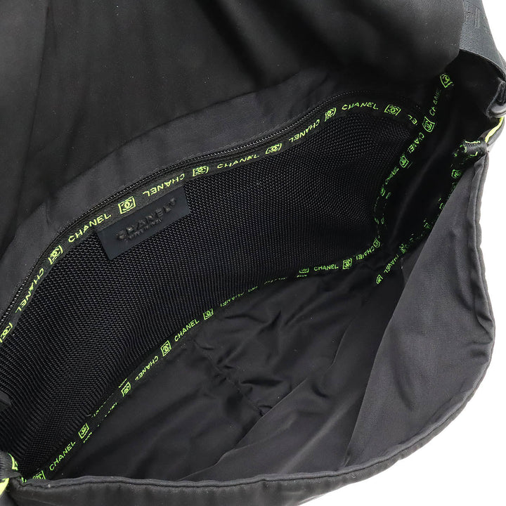 Top Quality Chanel Top Quality Chanel SPORTS LINE COCOMARK SHOLDER BAG NYLON LAVER BLACK BLACK NEON YELLOW A26709 BLUMIN BLUMIN SHOP