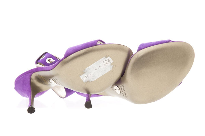 Dolce & Gabbana Purple Suede High Heel Sandal SZ 39