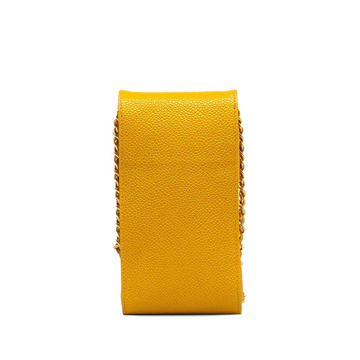 Top Quality Chanel Cocomark Mini Pocket  Chain Shoulder Bag Yellow Caviar Skin  CHANEL