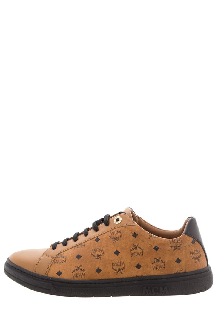 MCM Monogram Leather Sneakers SZ 41