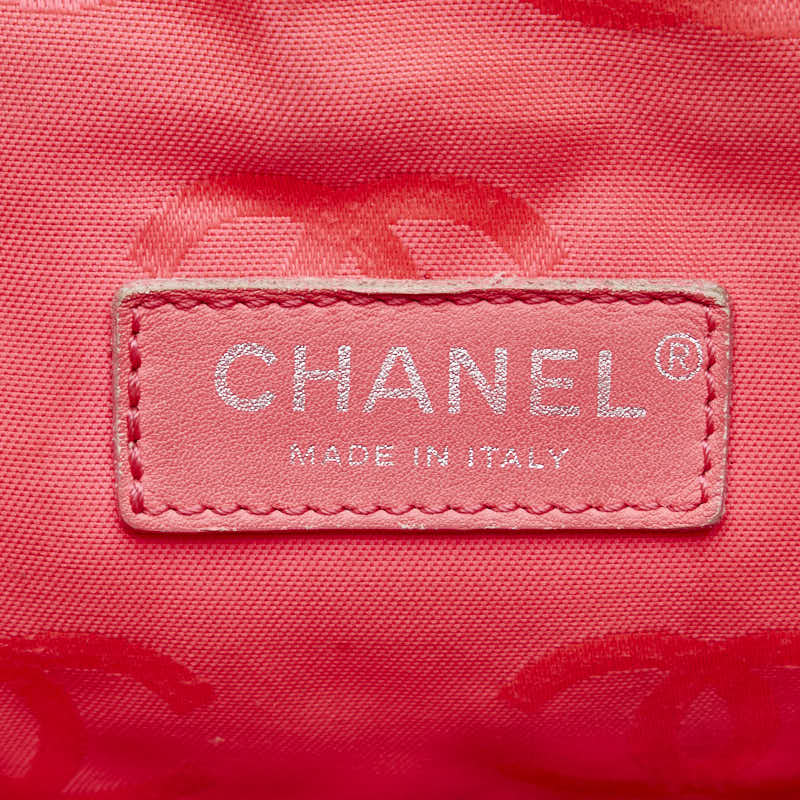 Top Quality Chanel Matras Combo Line Coca-Cola Handbag Tote Bag Black White Leather  CHANEL