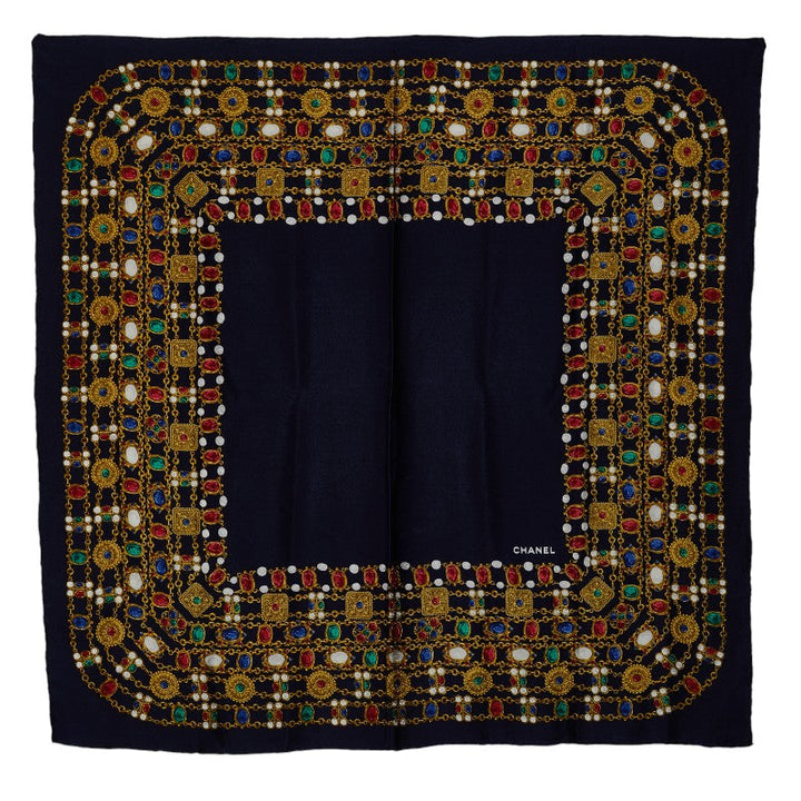 Top Quality Chanel Top Quality Chanel SCHARF Silk Naive Gold Multicolor