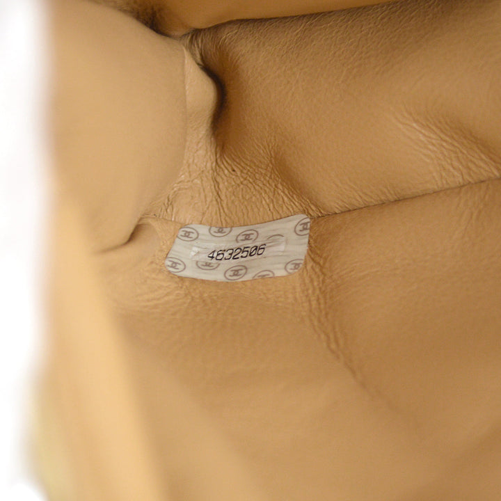 Top Quality Chanel Beige Lambskin Double Sided Classic Flap Shoulder Bag
