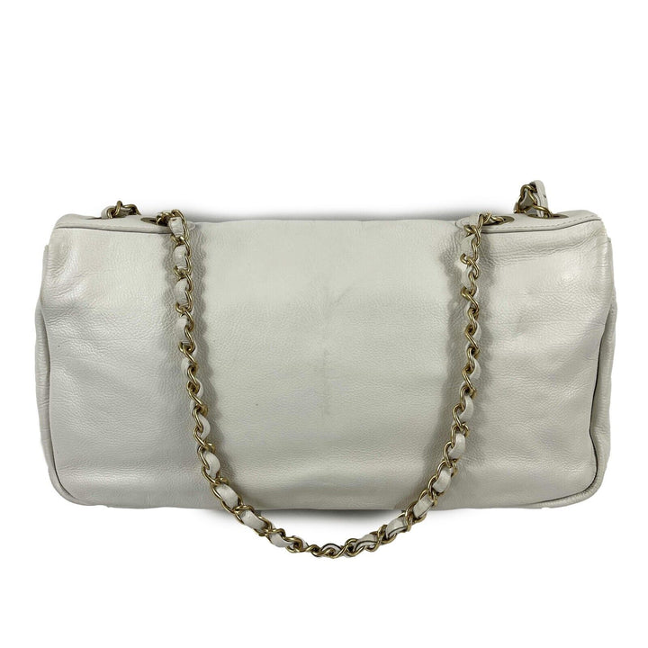 Chanel - 09C Mosaic Metal East West Calfskin CC Maxi New Shoulder Bag