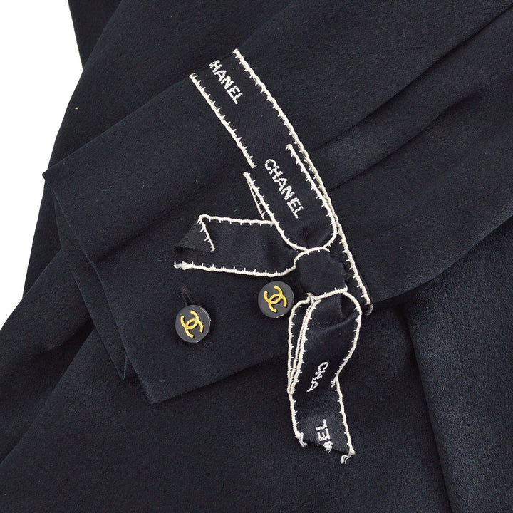 Top Quality Chanel Blouse Shirt Black 94A #40