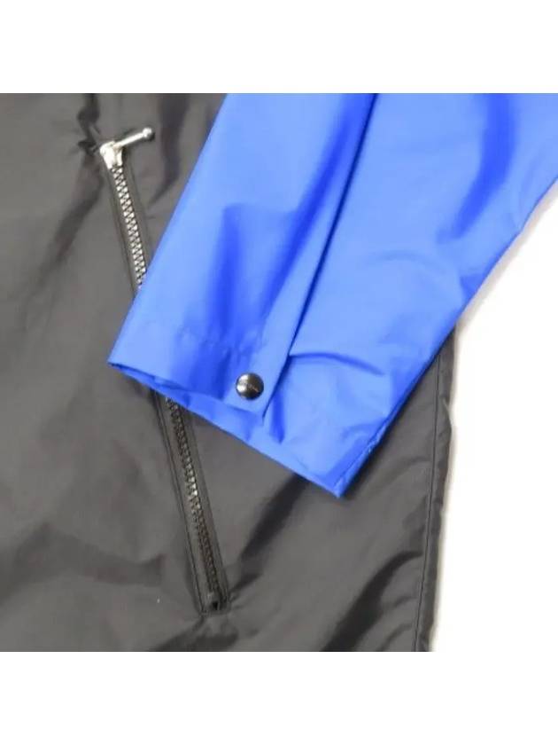 Burberry Three Tone Windbreaker Anorak Blue