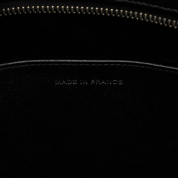 Top Quality Chanel Matrases Medallion   ilver  Tooth Bag Shoulder Bag Black Caviar S Leather  CHANEL