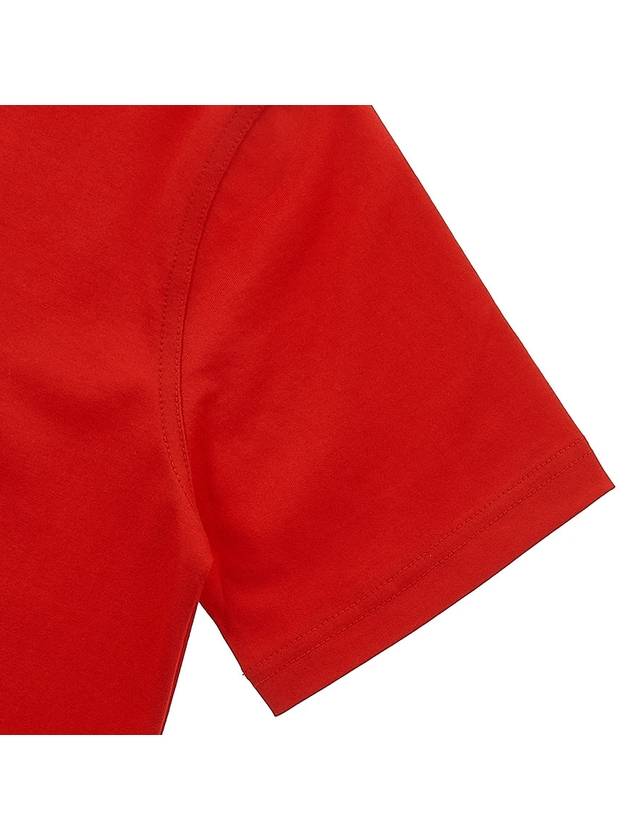 Burberry Logo Print Short Sleeve T-Shirt Red
