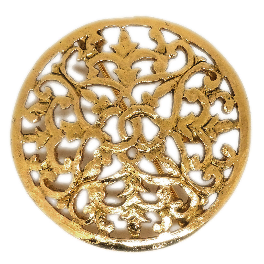 Top Quality Chanel 1991 Brooch Pin Gold 26