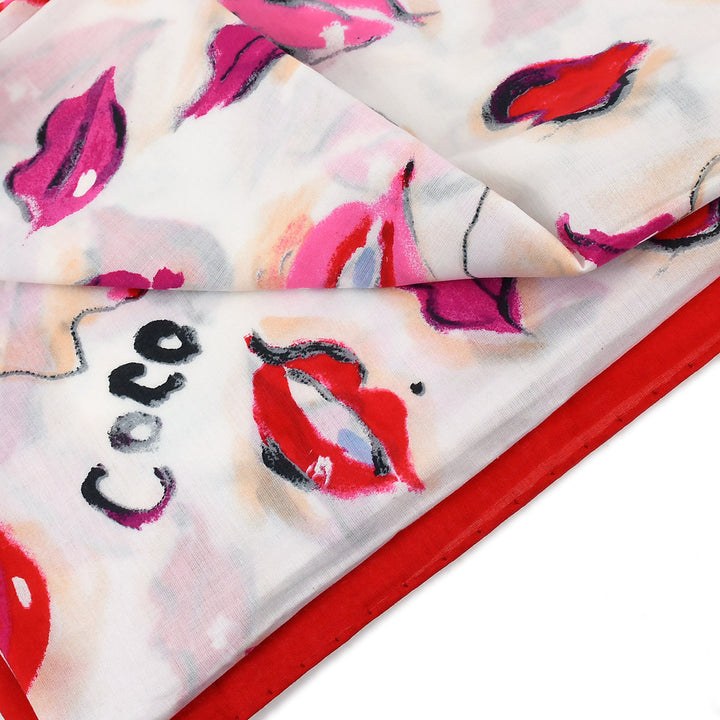 Top Quality Chanel Scarf Red Small New