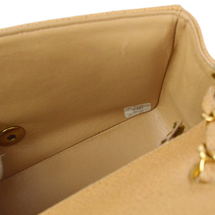 Top Quality Chanel 1994-1996 Beige Caviar Small Diana Shoulder Bag