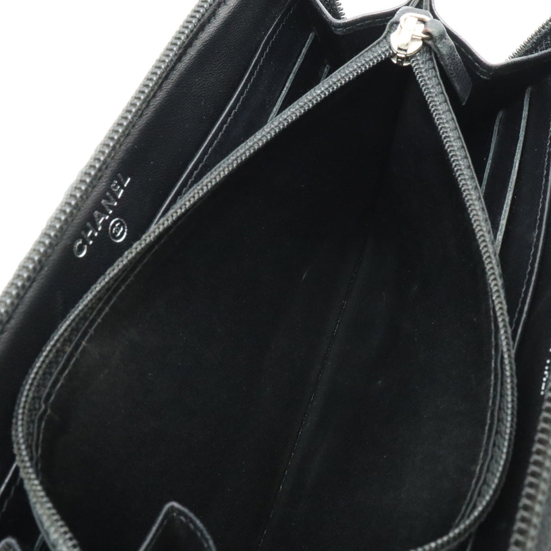 Top Quality Chanel MATRACE COCOMARK ROUND Long Wallet  TWID LEADER BLACK BLACK SILVER A50097 BLUMIN BLUMIN MARKET SHOP