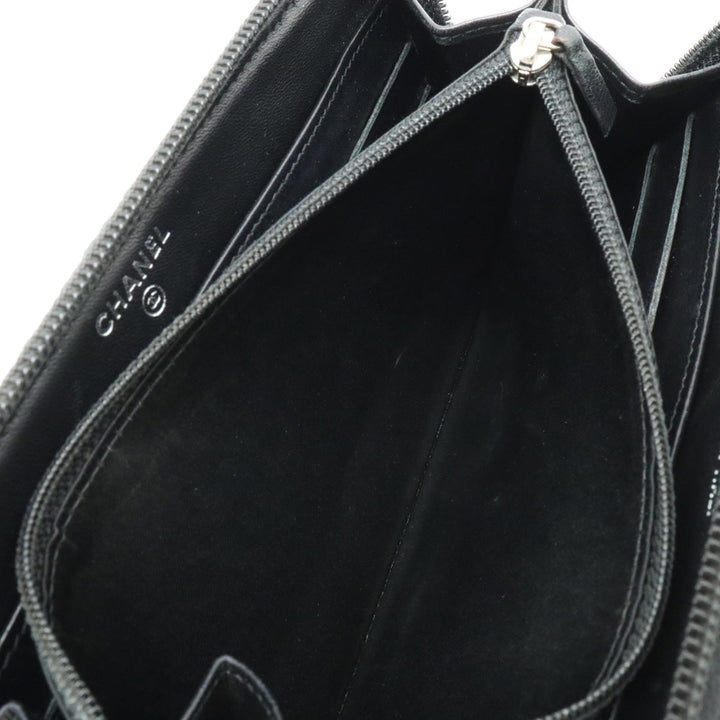 Top Quality Chanel MATRACE COCOMARK ROUND Long Wallet  TWID LEADER BLACK BLACK SILVER A50097 BLUMIN BLUMIN MARKET SHOP