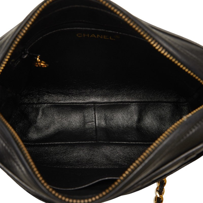 Top Quality Chanel Black Lambskin Camera Bag