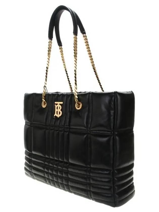 Burberry Lola Quilted Lambskin Medium Tote Bag Black
